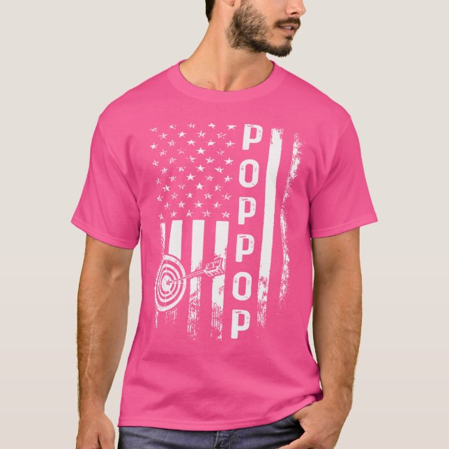 Camiseta Archery Poppop America Flag Natal (Frente)