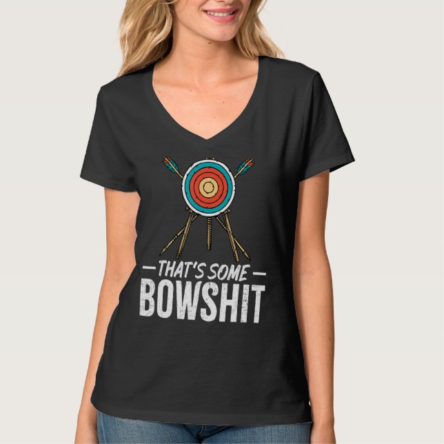 Camiseta Archery Que é um Arco de Seta de Boliche (Frente)