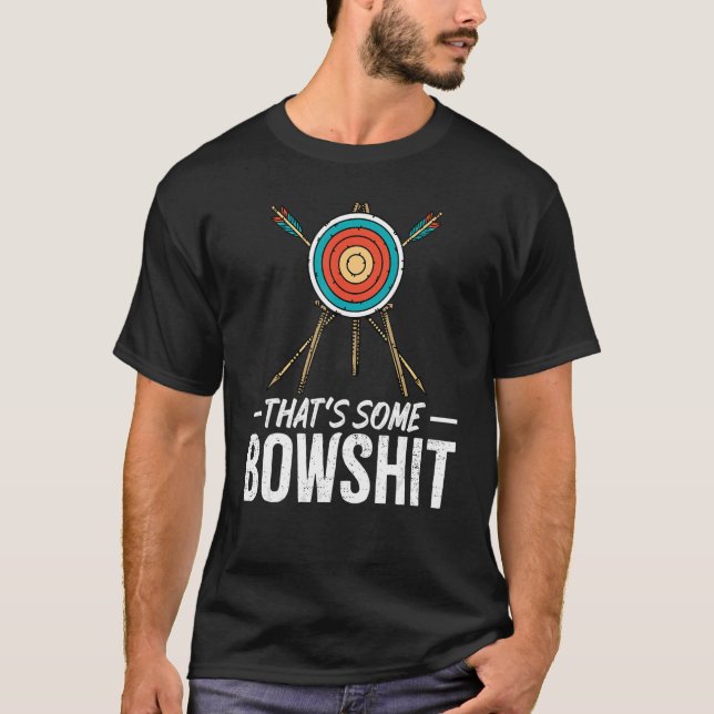 Camiseta Archery Que é um Arco de Seta de Boliche (Frente)