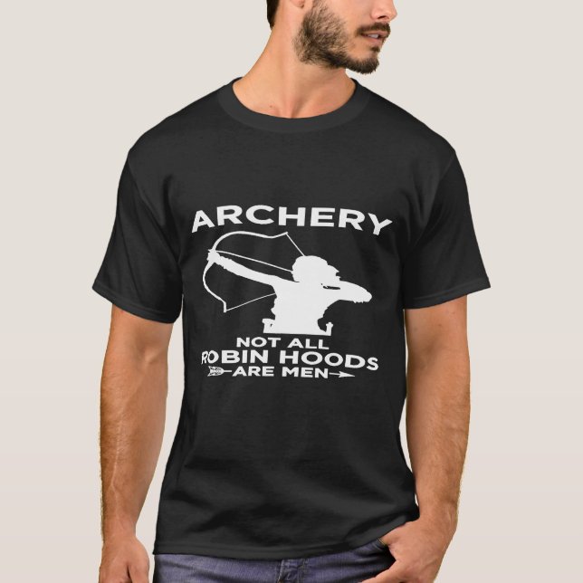Camiseta Archery Robin Hood Mulheres Caça Arco (Frente)