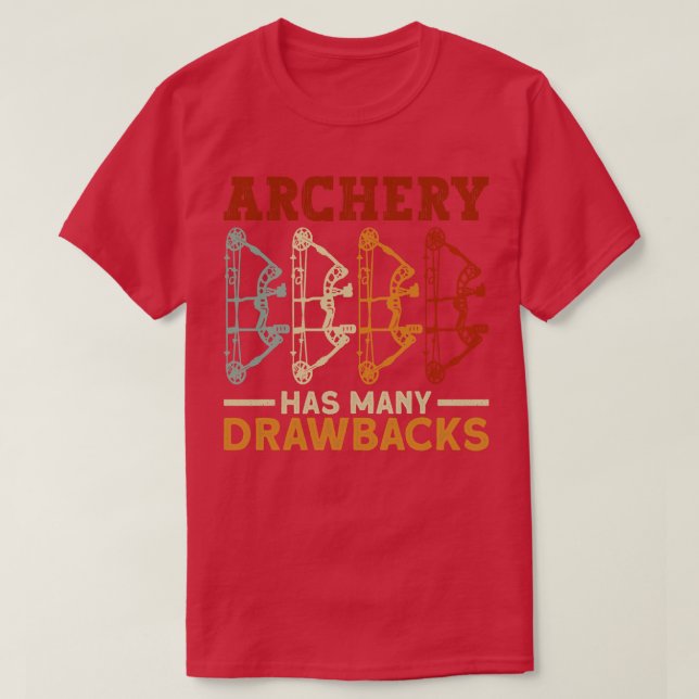 Camiseta Archery tem muitos recuos no Archery Arco Archer A (Frente do Design)