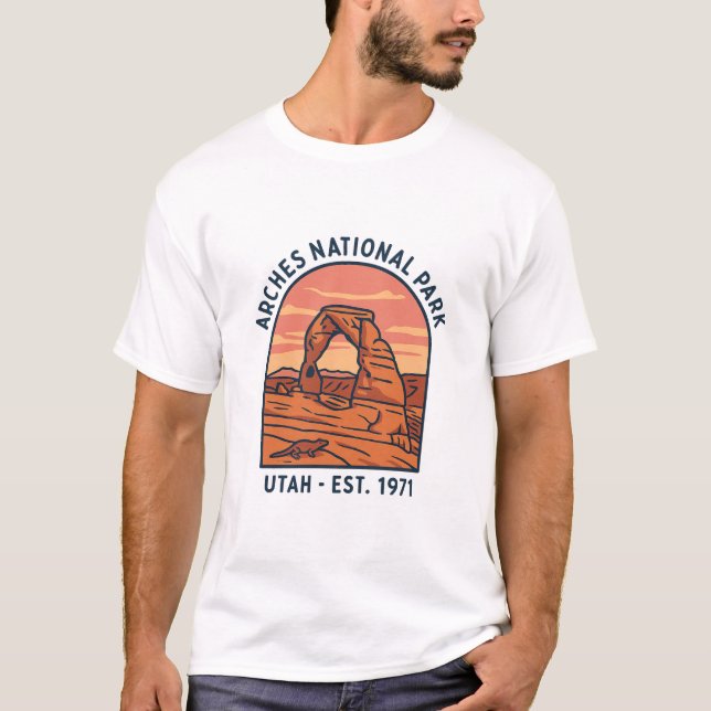 Camiseta Arches Delicate Arch Vintage Utah Desert Park (Frente)