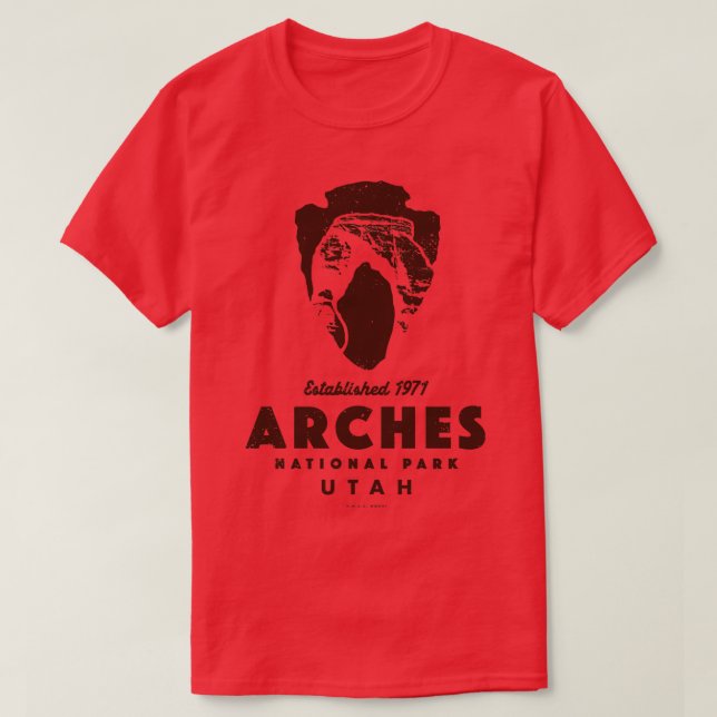 Camiseta Arches National Park Brown (Frente do Design)