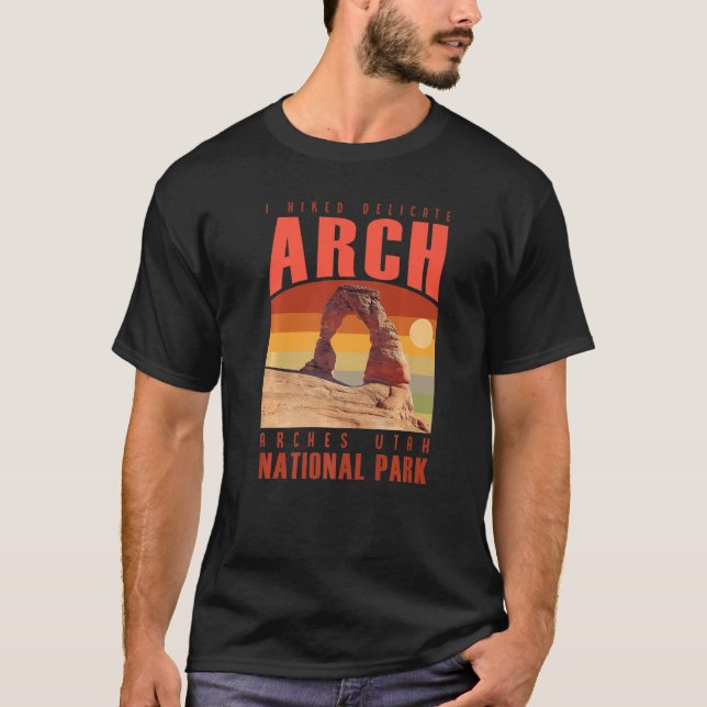 Camiseta Arches National Park em Utah com o arco delicado (Frente)