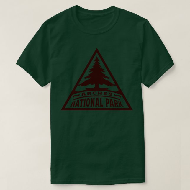 Camiseta Arches National Park Triangle Brown (Frente do Design)