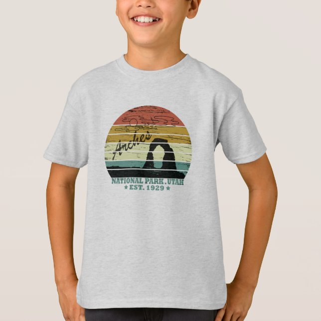 Camiseta Arches National park Utah Delicate Arch vintage (Frente)