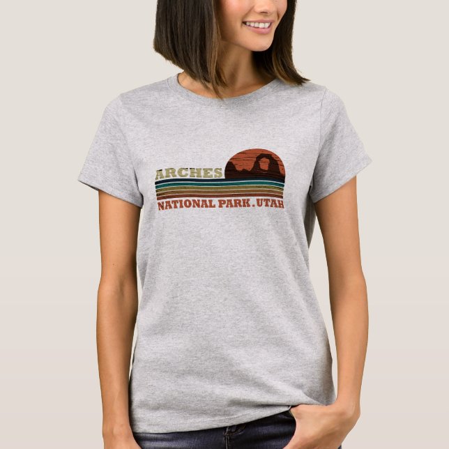 Camiseta Arches National park Utah Delicate Arch vintage (Frente)
