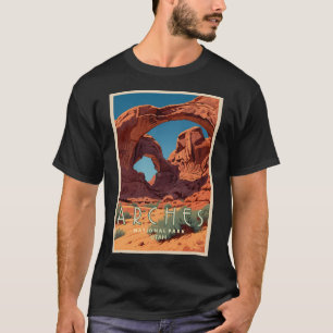 Camiseta Arches National Park Viagens vintage