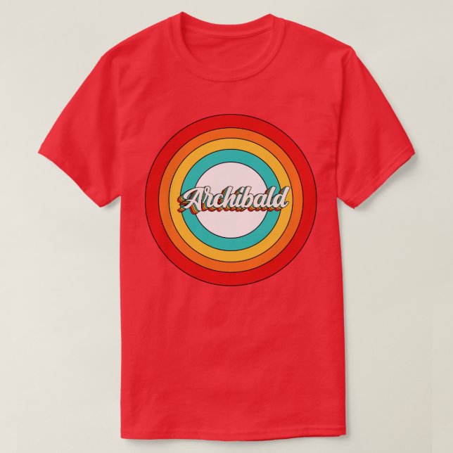 Camiseta Archibald Name Shirt Vintage Archibald Circle (Frente do Design)