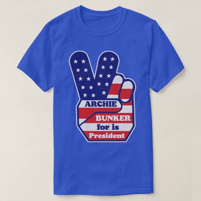 Camiseta Archie Bunker é o presidente (Frente do Design)