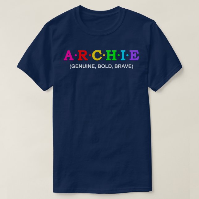 Camiseta Archie Genuine Bold Brave (Frente do Design)