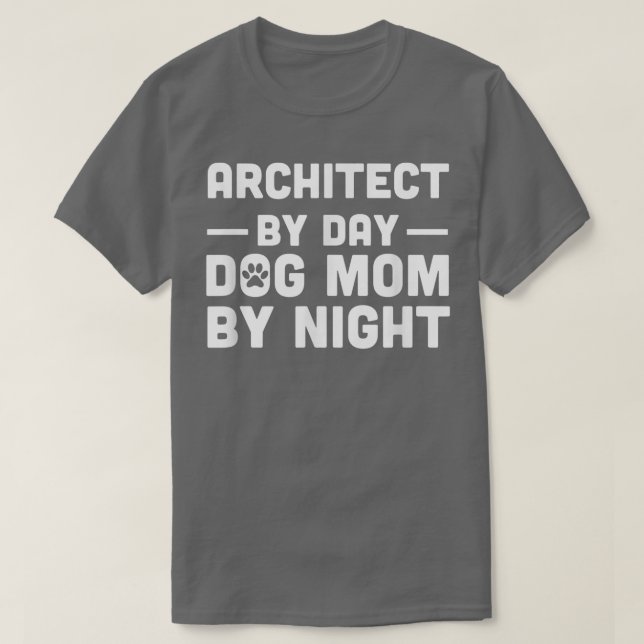 Camiseta Architect By Day Cat Mom By Night  (Frente do Design)