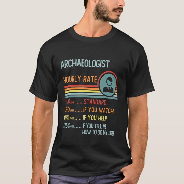 Camiseta Architect Hourly Rate T-Shirt Retro Job Title (Frente)