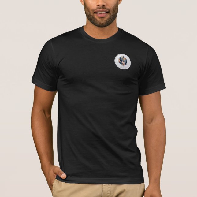 Camiseta Architectural Minimalism | Premium Geometric Black (Frente)