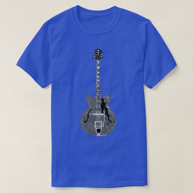 Camiseta Archtop Hollow body Guild Jazz Guitar  (Frente do Design)