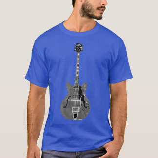 Camiseta Archtop Hollow body Guild Jazz Guitar 