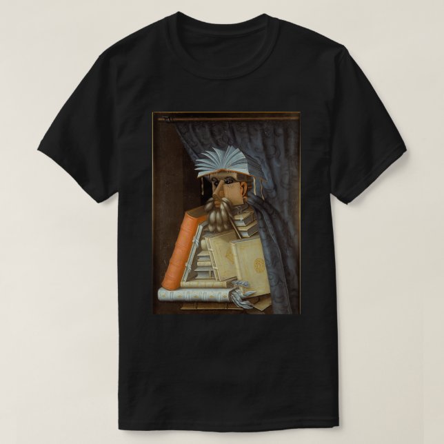 Camiseta Arcimboldo, O Bibliotecário (Frente do Design)