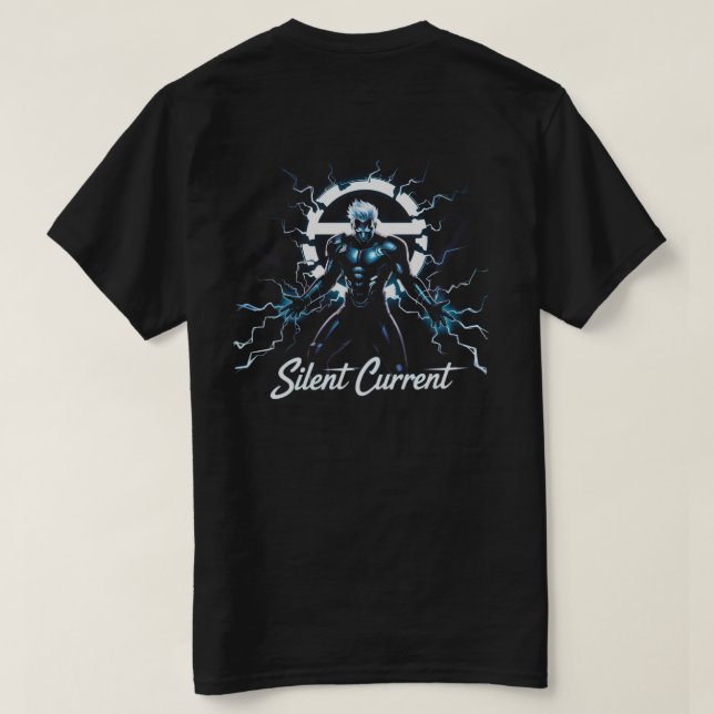 Camiseta ARCNITE Silent Current – Futuristic  (Verso do Design)
