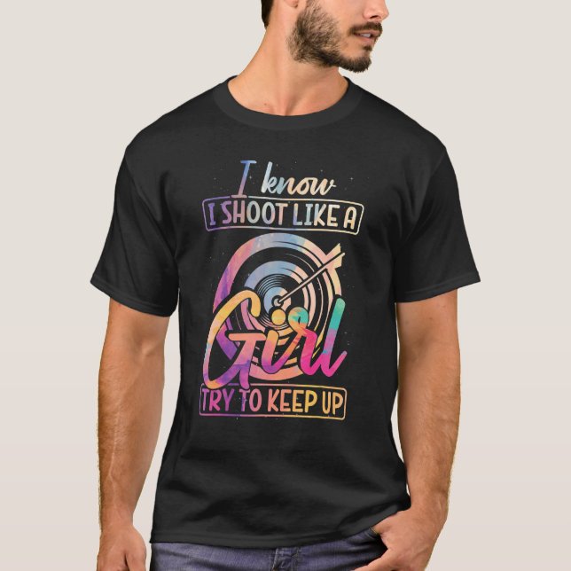 Camiseta Arco Archer Rapariga De Arqueiro Alvo Que Eu Sei (Frente)