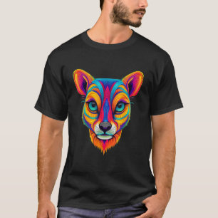 Camiseta Arco Arco-Íris Geométrico Colorir Meerkat Pop An