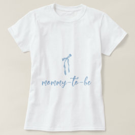 Camiseta Arco azul simples rapazes mamãe chá de fraldas a s