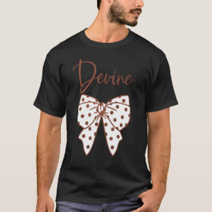 Camiseta Arco Brown & White Bolinhas Devine