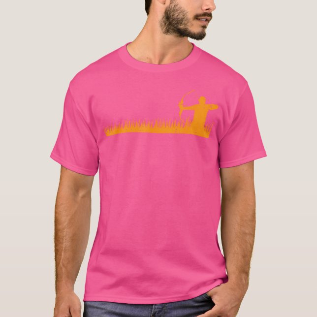Camiseta Arco Caça A Arqueiro Em Grass Archery Hunter (Frente)