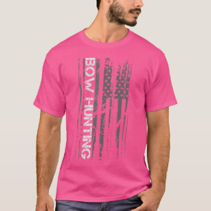 Camiseta Arco caçando bandeira americana Crossbow Deer Hunt