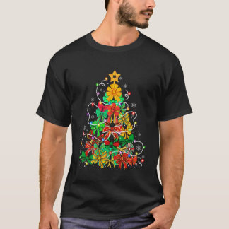 Camiseta Arco Coquete Árvore de Natal Festa Feminina Roupa
