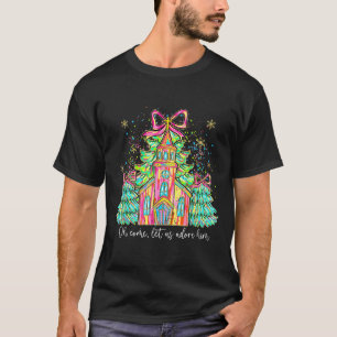 Camiseta Arco Coquete Árvore de Natal Jesus Oh Venha Vamos