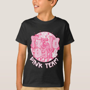 Camiseta Arco Coquete da Equipe Rosa do Dia de Campo Retro 