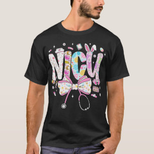 Camiseta Arco Coquete Enfermeira UTI Neonatal Bunny Páscoa