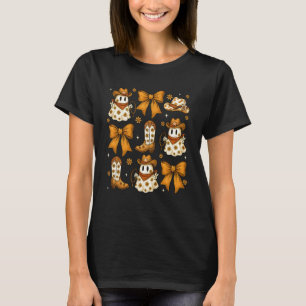 Camiseta Arco Coquete Fantasma de Halloween Caubói Ocidenta