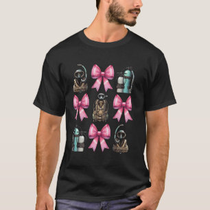 Camiseta Arco Coquete Mergulho Mãe Mergulhadora Snorkel Ros