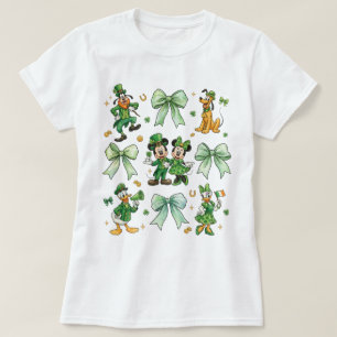 Camiseta Arco Coquete Mickey E Amigos Dia De São Patrício