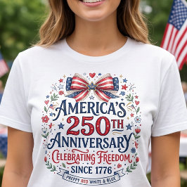 Camiseta Arco Coquete Préppy do 250º Aniversário da América