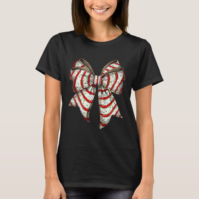 Camiseta Arco Coquette Árvore Natal Bolo Vibes de Natal G (Frente)