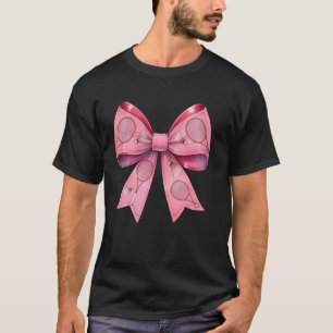 Camiseta Arco Coquette Badminton Shuttlecock Racket Rosa