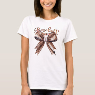 Camiseta Arco Coquette Baseball Mama Mocha Mousse Vibes
