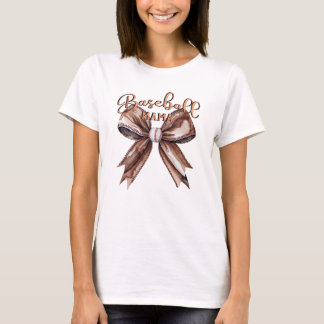 Camiseta Arco Coquette Baseball Mama Mocha Mousse Vibes
