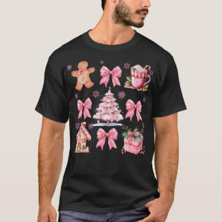 Camiseta Arco Coquette Pink Gingercake Girly Xmas