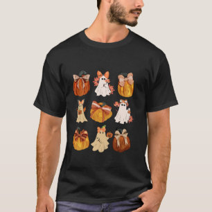 Camiseta Arco Coquette Pumpkin Funny Ghost Spooky Season Ha