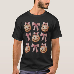 Camiseta Arco Coquette Pumpkin Jack O Latern Spooky, Estaçã