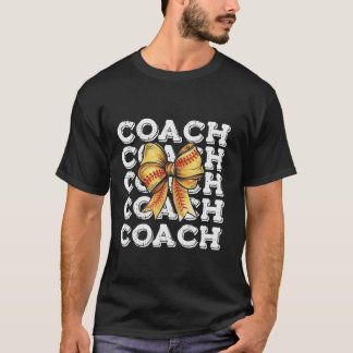 Camiseta Arco Coquette Softball Coach Match Family