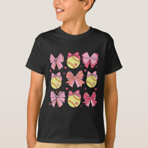 Camiseta Arco Coquette Softball Mãe Dia de as mães Softball