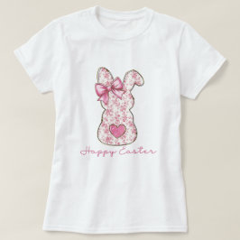Camiseta Arco cor-de-rosa de Coquetel de Páscoa Floral