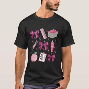 Camiseta Arco cor-de-rosa de volta ao professor universitár