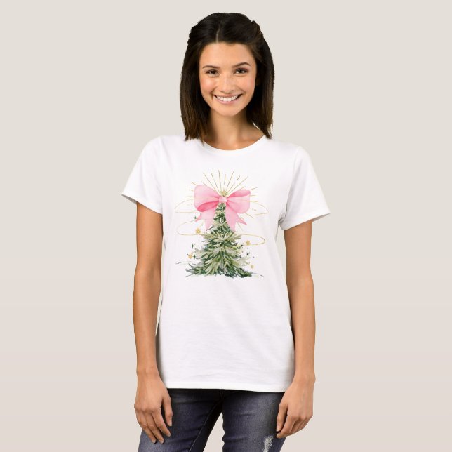 Camiseta Arco da Árvore de Natal (Frente Completa)