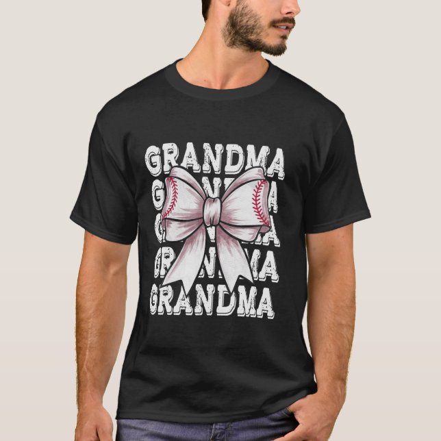Camiseta Arco da Família Coquette Baseball GRANDMA Correspo (Frente)