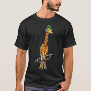 Camiseta Arco de arqueiro de girafa